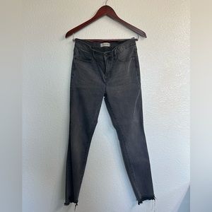 Madewell 9” high rise skinny jeans size 28 fade black